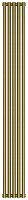 Радиатор Сунержа 05-0301-1805 Эстет-1 отопительный н/ж 1800х225 мм/ 5 секций, состаренная бронза