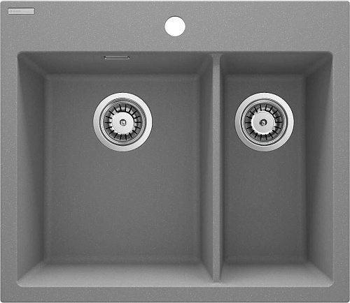 Мойка Deante ZQE_S503 Eridan кухонная гранитная 60x52 см, серый металлик Мойка Deante ZQE_S503 Eridan кухонная гранитная 60x52 см, серый металлик