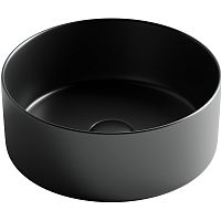 Умывальник Ceramica Nova CN6032MB Element, чаша накладная 35.8х35.8 см, черный матовый