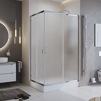 Душевой уголок BelBagno Uno UNO-195-AH-2-100/80-P-Cr Душевой уголок BelBagno Uno UNO-195-AH-2-100/80-P-Cr