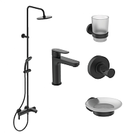 Душевая система Ideal Standard BL749S1 Cerafine O  с аксессуарами, черный шелк