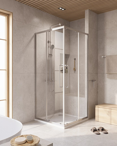 Душевой уголок Cezares  RELAX-304-A-2-100-C-CR