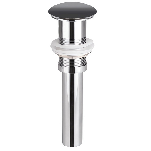 Донный клапан Ceramica Nova CN2000MDH без перелива/с керамической накладкой/с системой Click-Clack, темный антрацит матовый Донный клапан Ceramica Nova CN2000MDH без перелива/с керамической накладкой/с системой Click-Clack, темный антрацит матовый