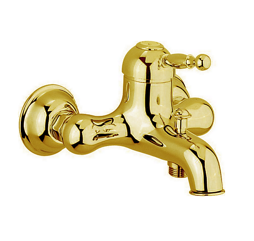 Смеситель Cisal AY00013024 Arcana Royal для ванны,душа, однорычажный, настенный, золото