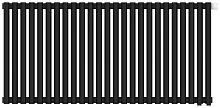 Радиатор Сунержа 31-0312-5025 Эстет-11 отопительный н/ж EU50 500х1125 мм/ 25 секций, матовый черный