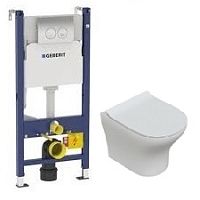 Сет инсталляция+унитаз+клавиша+сидение Geberit  Промо комплект №4