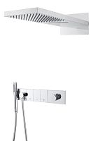 Встроенная душевая система 55х45х110 см Boheme ZODIAC 132-CR хром