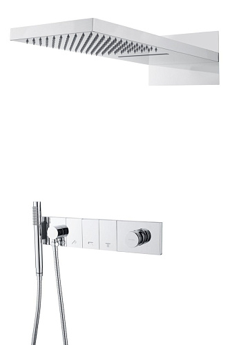 Встроенная душевая система 55х45х110 см Boheme ZODIAC 132-CR хром