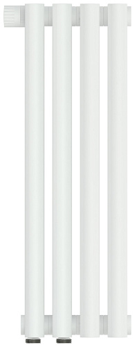 Радиатор Сунержа 30-0320-5004 Эстет-0 отопительный н/ж EU50 левый 500х180 мм/ 4 секции, матовый белый