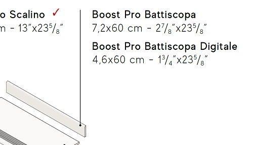 плитнус AtlasConcorde BOOST PRO BoostProClayBattiscopa купить недорого в интернет-магазине Керамос