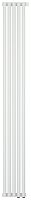 Радиатор Сунержа 30-0321-1805 Эстет-0 отопительный н/ж EU50 правый 1800х225 мм/ 5 секций, матовый белый