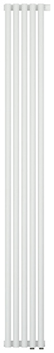 Радиатор Сунержа 30-0321-1805 Эстет-0 отопительный н/ж EU50 правый 1800х225 мм/ 5 секций, матовый белый