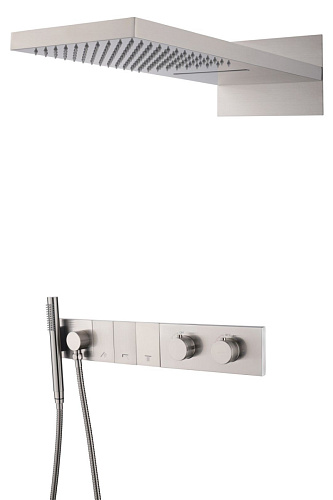 Встроенная душевая система 55х45х110 см Boheme ZODIAC 133-NB сталь Встроенная душевая система 55х45х110 см Boheme ZODIAC 133-NB сталь