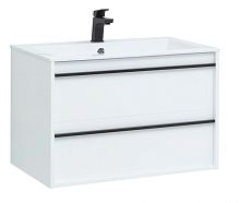 Тумба с раковиной Aquanet 00271947 Lino, 80х50 см, белая