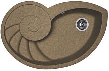 Мойка для кухни Florentina 20.350.E0820.105 Наутилус 82х53 см, с крылом, коричневая Мойка для кухни Florentina 20.350.E0820.105 Наутилус 82х53 см, с крылом, коричневая