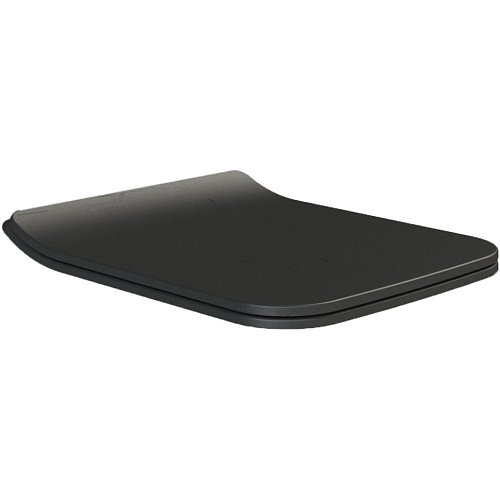 Сиденье Boheme 968-BM Mirage Zen для унитаза, тонкое, черный матовый