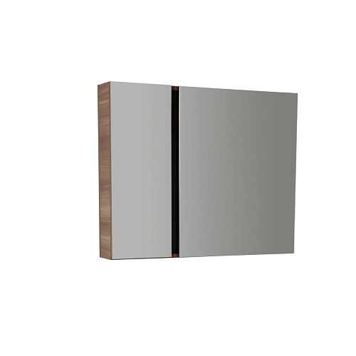 Зеркальный шкаф Creavit VE1100.00.VV Verti 82х98 см, темное дерево купить недорого в интернет-магазине Керамос