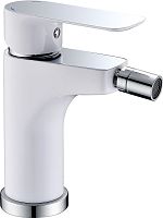 Смеситель Тритон Щ0000002381 Панама 19506W-D125 для биде, белый/хром Смеситель Тритон Щ0000002381 Панама 19506W-D125 для биде, белый/хром