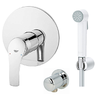 Сет 2178 33556002, Смеситель для душа (Chrome)  27812IL1, Душевой гарнитур (White)  28626000, Подключение шланга