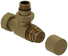 Вентиль Сунержа 032-1404-1234 угловой, (под шестигранник) G 1/2" НР х G 3/4" НГ, матовое золото