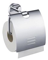 Бумагодержатель Aquatek AQ4609CR Бетта с крышкой, хром