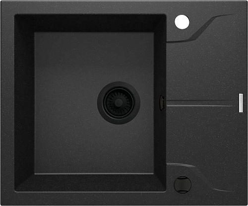 Мойка Deante ZQN_G11A Andante кухонная гранитная 59х49 см, графит металлик