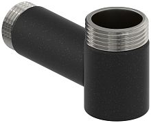 Уголок Сунержа 15-1506-0134 переходной н/ж G 1" нар.р. / G 3/4" нар.р. удл. L-60 мм, муар темный титан