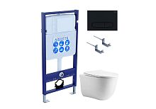 Комплект: Унитаз, Инсталляция, Кнопка смыва Aquatek КЛАССИК AQUATEK SET AQUATEK КЛАССИК cm-025 4в1