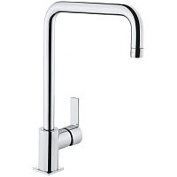 Смеситель Vitra A42103EXP Flo S для кухонной мойки, круглый излив, хром