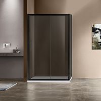 Душевой уголок Vincea VSR-1G9012CGB Garda, 120х90 см, профиль черный/стекло тонированное