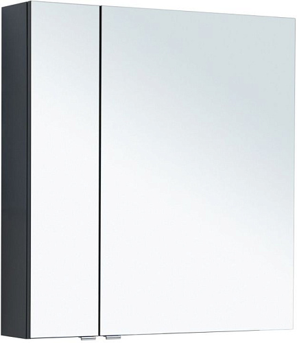 Зеркальный шкаф Aquanet 00277535 Алвита New без подсветки, 80х85 см, серый купить недорого в интернет-магазине Керамос