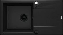 Мойка Deante ZQJ_N113 Evora кухонная гранитная 78x44 см, Nero (черный)