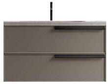 Сет 2124  TCC080 Form Stock, Раковина для мебели (Bianco) + FJ4L285 Soft Touch цвет Diva Stock, Тумба подвесная под раковину (Diva/Struttura Bianca)