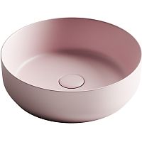 Умывальник Ceramica Nova CN6022MP Element, чаша накладная 39х39 см, розовый матовый