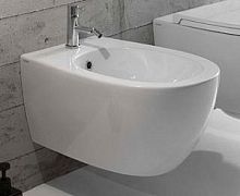 Биде подвесное Globo MDS09.BI*1 4ALL 54*36 см, с 1 отверстием, с системой скрытого крепежа, цвет белый