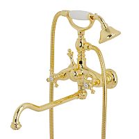 Смеситель Migliore 31598 Prestige для ванны внешний, c поворотным изливом, золото