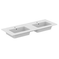 Раковина Ideal Standard E053401 Tempo Vanity с 2-мя отверстиями под смеситель 120x45 см, двойная, Euro White (евробелый) Раковина Ideal Standard E053401 Tempo Vanity с 2-мя отверстиями под смеситель 120x45 см, двойная, Euro White (евробелый)