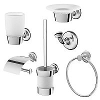 Набор аксессуаров AM.PM AK80D1506W Like, для зоны красоты и туалета, хром