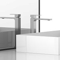 Смеситель Vincea VBF-1C02CH Cube для раковины, хром