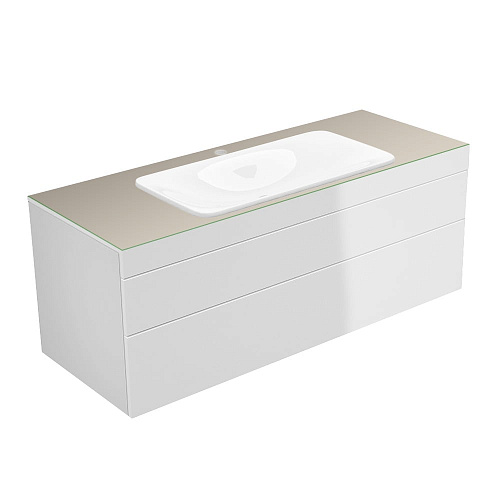 Тумба Keuco 31583840100 Edition 400 под умывальник 140х53.5 см, белый глянцевый/стекло глянцевое кашемир купить недорого в интернет-магазине Керамос Тумба Keuco 31583840100 Edition 400 под умывальник 140х53.5 см, белый глянцевый/стекло глянцевое кашемир купить недорого в интернет-магазине Керамос