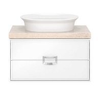 Тумба Kerama Marazzi CN.80\M Canaletto под раковину подвесная 80х47 см, белый матовый