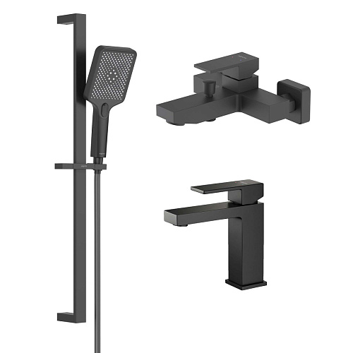 Комплект Aquatek AQ1630MB Либра для ванной Set 3 в 1 (AQ1610MB + AQ1640MB + AQ2019MB), черный матовый Комплект Aquatek AQ1630MB Либра для ванной Set 3 в 1 (AQ1610MB + AQ1640MB + AQ2019MB), черный матовый