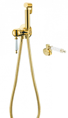 Гигиенический душ Boheme 435-MR-W Imperiale, золото/белый