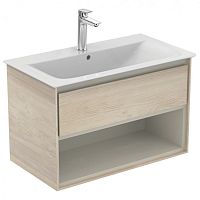 Тумба Ideal Standard E0827UK Connect Air для раковины 80х44 см, подвесная, Wood light brown + Matt Light Brown (светло-коричневое дерево + светло-коричневый матовый) Тумба Ideal Standard E0827UK Connect Air для раковины 80х44 см, подвесная, Wood light brown + Matt Light Brown (светло-коричневое дерево + светло-коричневый матовый)