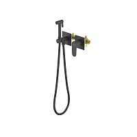 Комплект Aquatek AQ1220MB Оберон для гигиенического душа встроенный 2 отв., черный матовый Комплект Aquatek AQ1220MB Оберон для гигиенического душа встроенный 2 отв., черный матовый