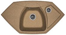 Мойка для кухни Florentina 20.150.D0980.105 Сардиния 98х51 см, с крылом, коричневая
