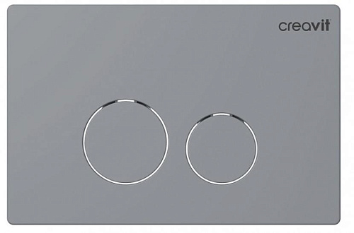 Панель смыва Creavit GP9002.00 Terra для унитаза, накладная, серый матовый