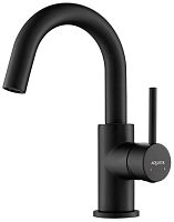 Смеситель Aquatek AQ1307MB Европа для раковины, без донного клапана, черный матовый