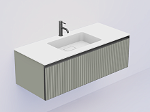 Тумба под раковину Armadi Art QUATRO 790-M1-120-RIB-L-A-LED