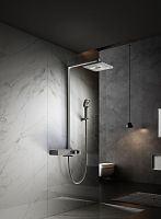 Душевая стойка Vincea VSFS-3I13TGM Inspire термостатическая с изливом, вороненая сталь Душевая стойка Vincea VSFS-3I13TGM Inspire термостатическая с изливом, вороненая сталь
